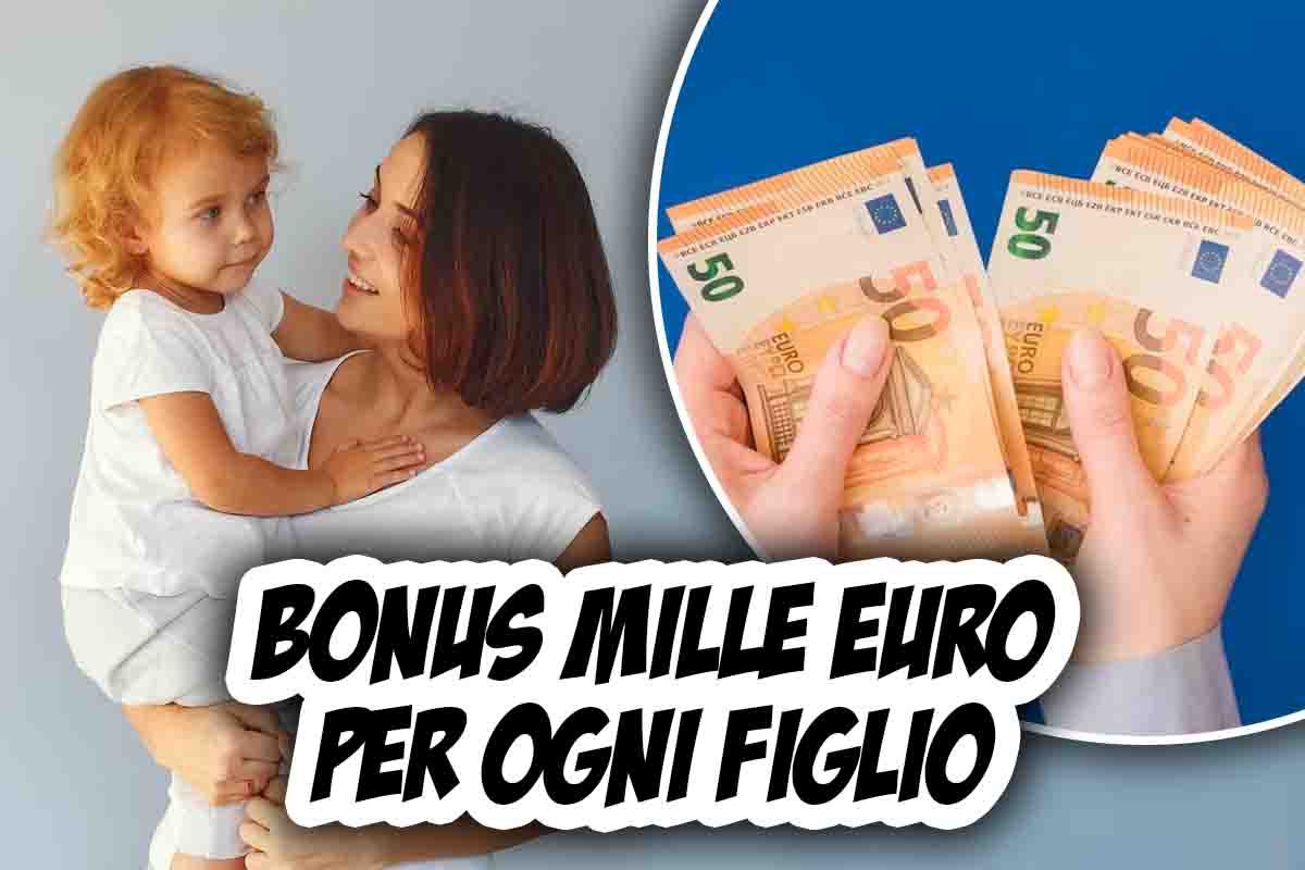 mille euro per figlio