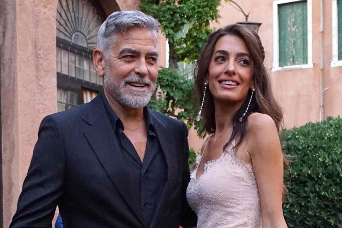 Evento Venezia George Clooney e sua moglie Amal