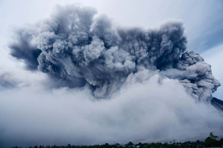 Eruzione di un vulcano