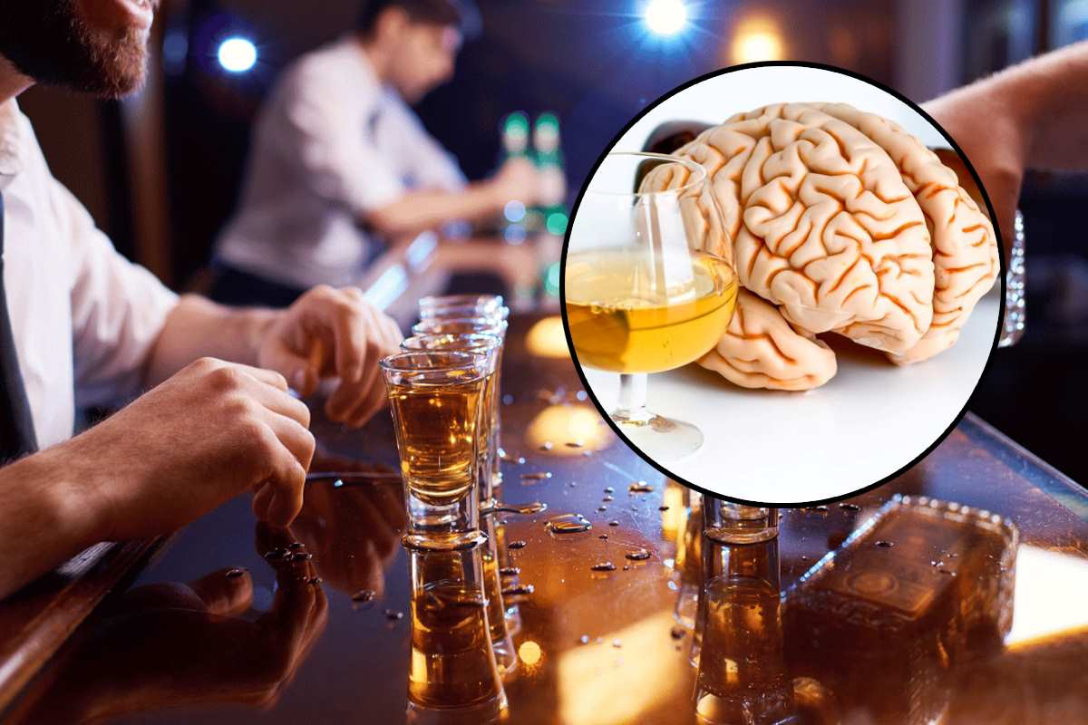 Alcool rimpicciolisce il cervello