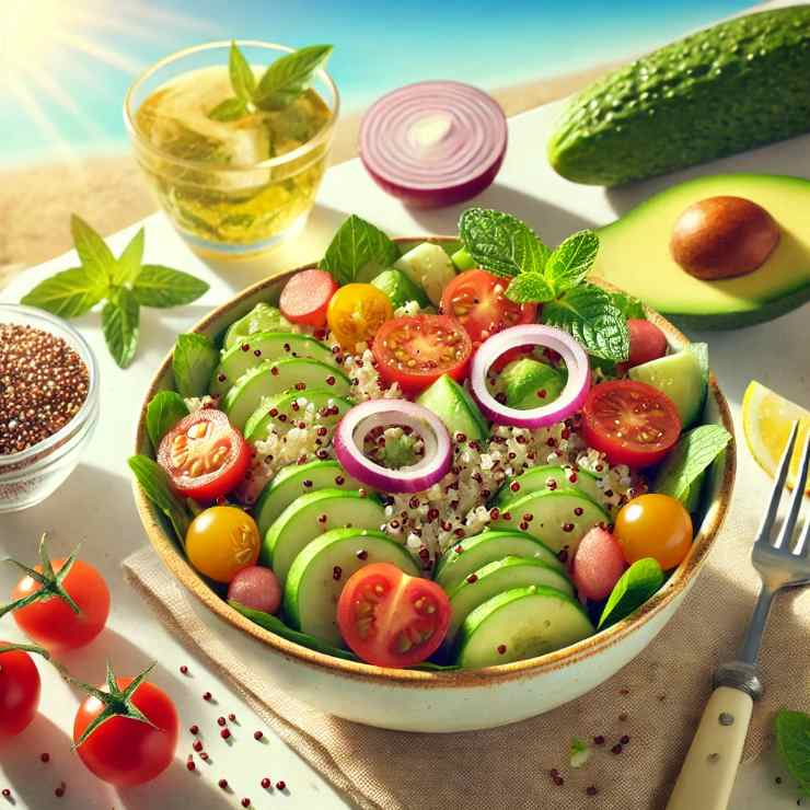 Quinoa e avocado